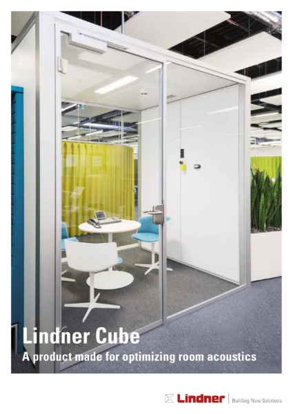 Lindner Cube - A product made for optimizing room acoustics