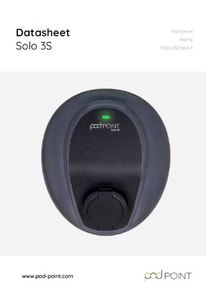 Pod Point Solo 3S datasheet