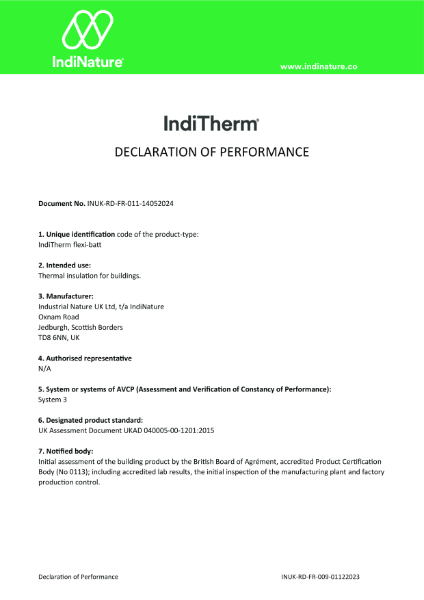 Declaration of Performance