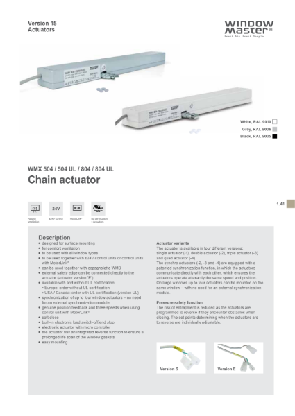 WMX 804 Product Sheet