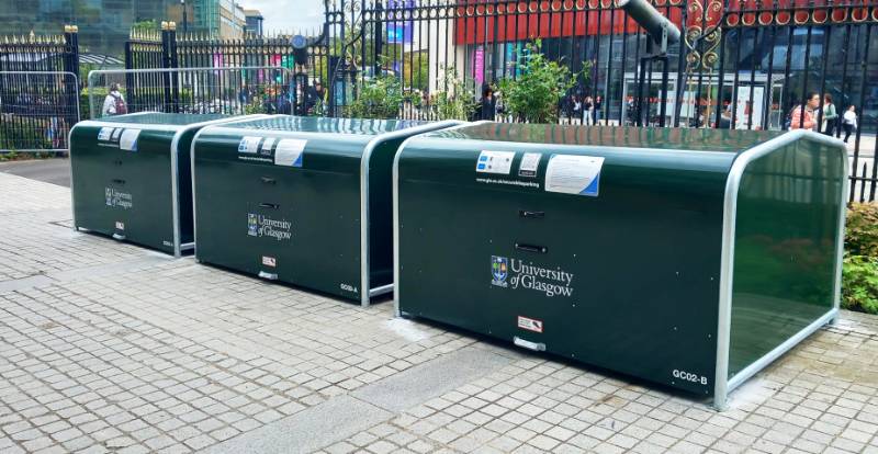 University of Glasgow Bike Hangars