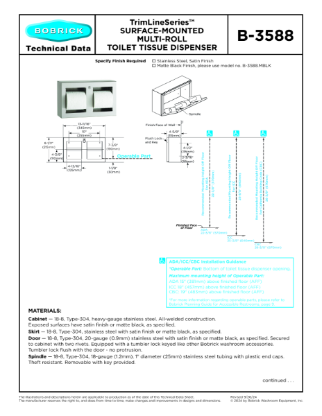 Technical Data Sheet B-3588