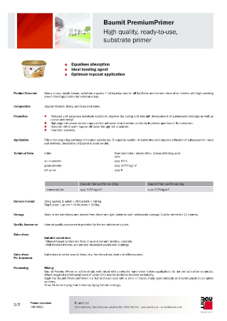 Baumit PremiumPrimer PDS