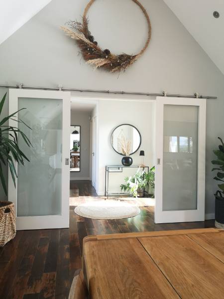 P C Henderson Sienna Sliding Door Hardware Used in Self Build Bungalow