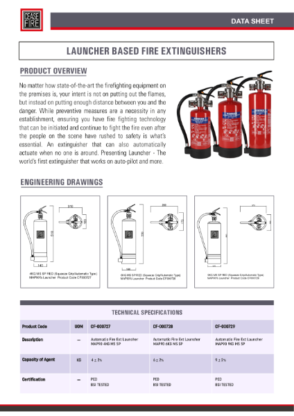 Launcher (Extinguisher and Modular Suppression System) | CEASEFIRE ...