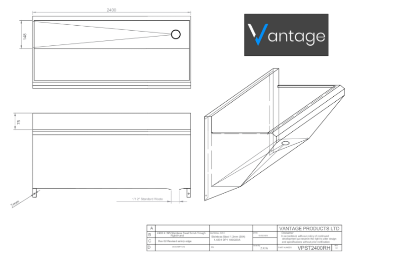 Drawing - VPST2400RH 3D 02