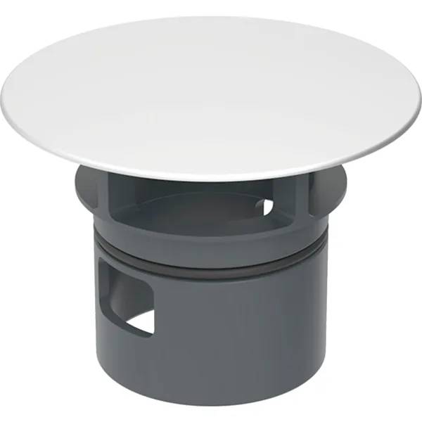 Geberit valve cover for waste outlet with free outlet