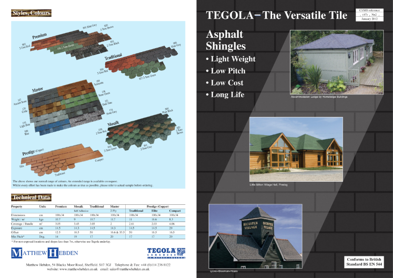 Tegola Asphalt Shingles