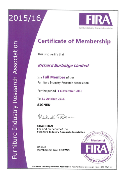 FIRA Membership Certificate