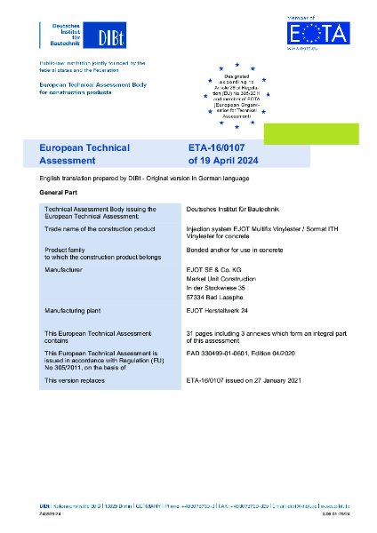 EJOT ETA 16/0107 Multifix Usf Usf Winter 