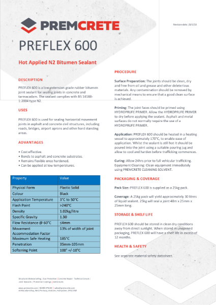 Preflex 600 TDS