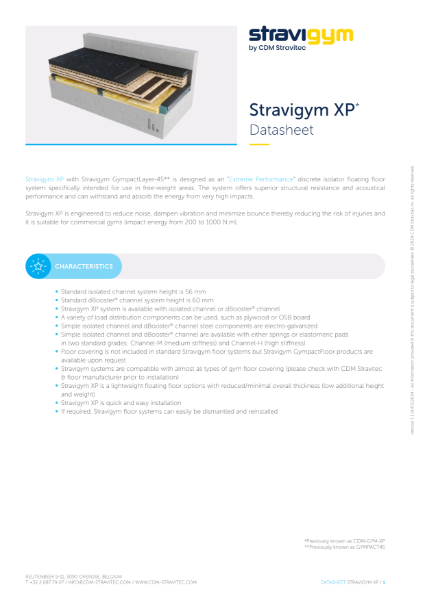 Stravigym XP - Datasheet