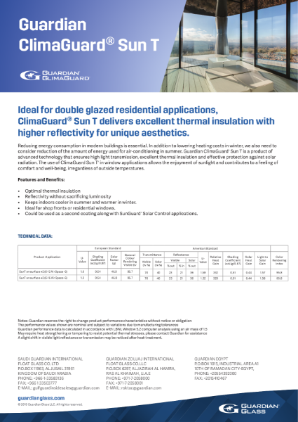 ClimaGuard® Product flyers - SunT Flyer