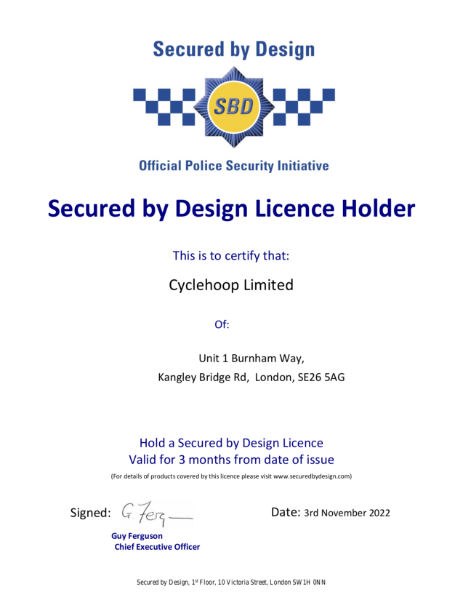 Secured by Design Licence Holder