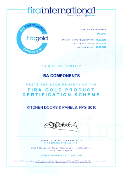 FIRA Gold Product Certification