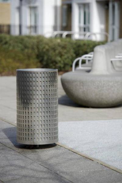 Ollerton Metropolitan Steel Litter Bin