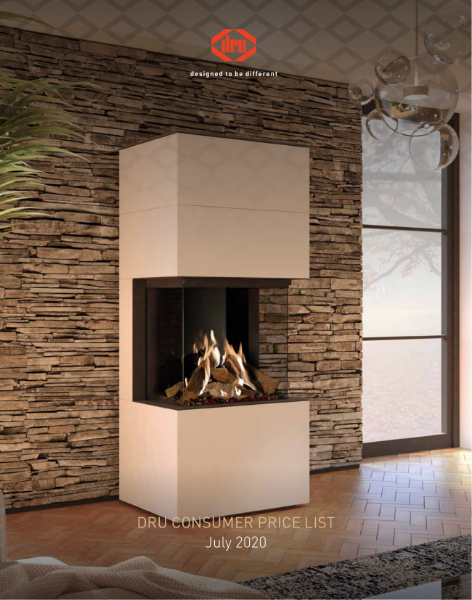 DRU gas fires and Global by DRU gas fires 2021 price list