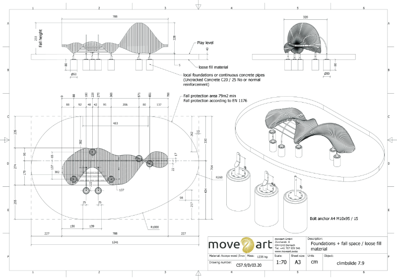 Climbslide 7.9 D Drawing Foundation Plan