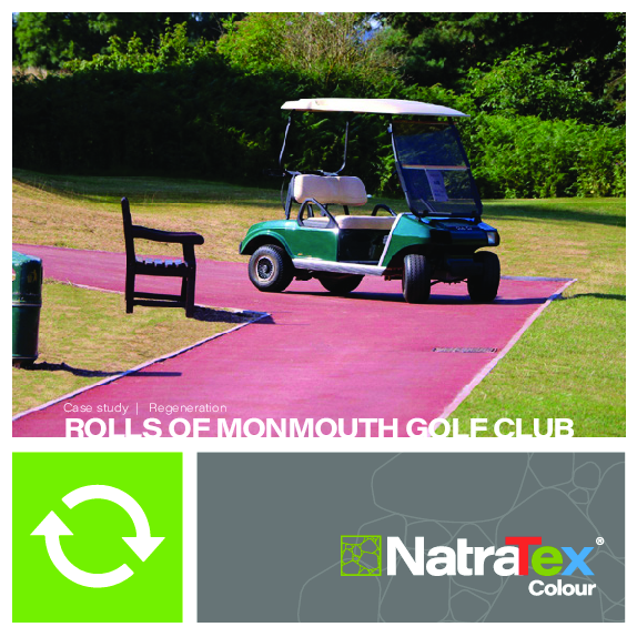 NatraTex Colour Red - Paving at Rolls of Monmouth Golf Club