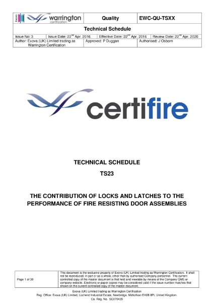 Certifire TS00