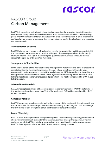 RASCOR Carbon Management EN