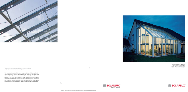 Solarlux SDL Akzent Vision wintergarden  glazed extension insulated