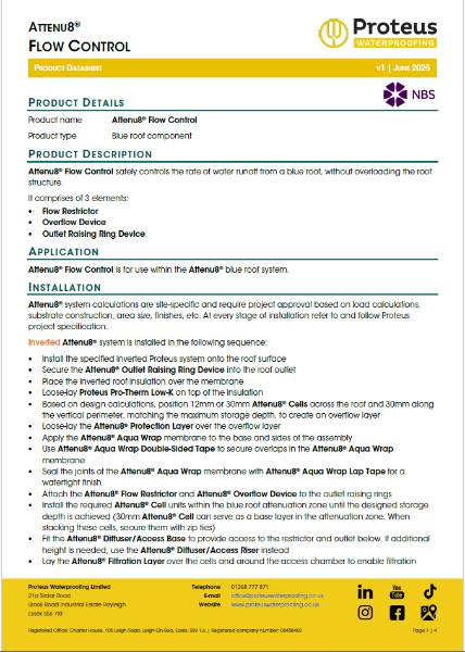 Product Data Sheet - Attenu8® Flow Control