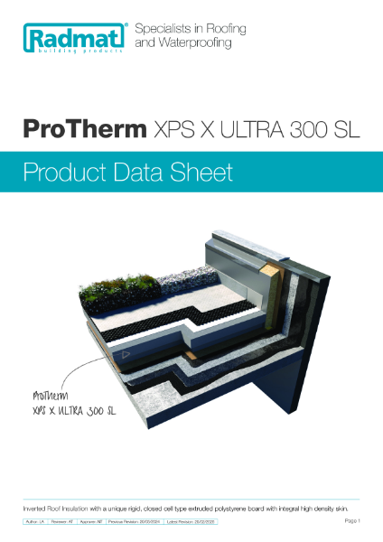 ProTherm XPS X ULTRA 300 SL Insulation - PDS