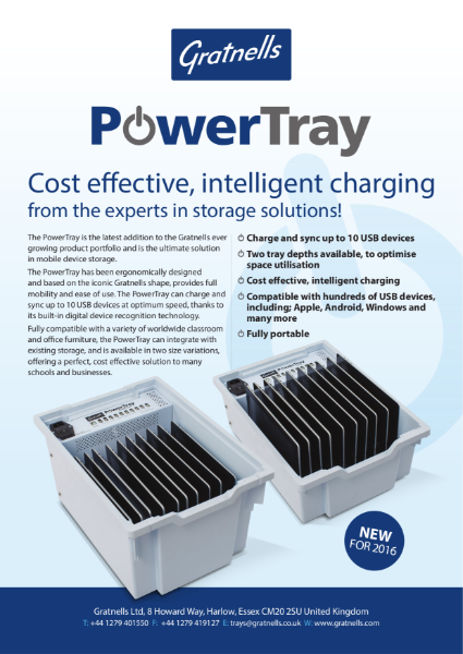 Gratnells PowerTray for usb charging