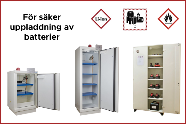 För säker uppladdning av batterier
