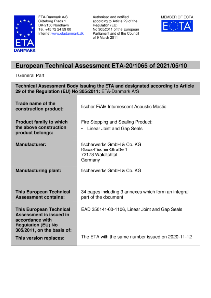 European Technical Approval (ETA)