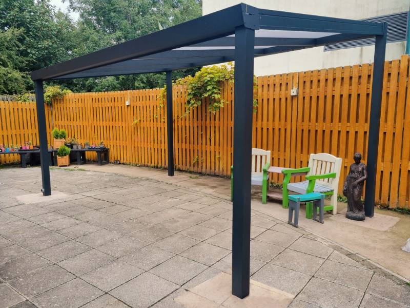 Wrexham Maelor Hospital in Wrexham County Borough Adds Outdoor Canopy