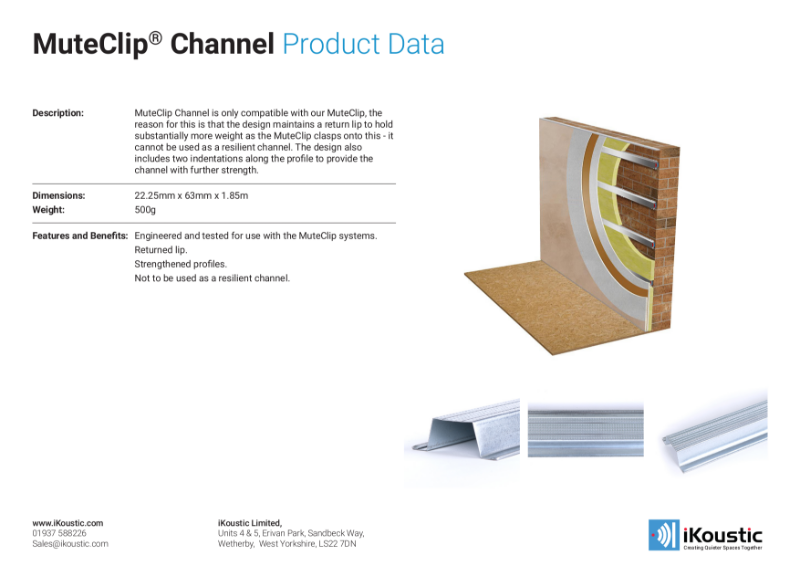MuteClip® Channel Data Sheet