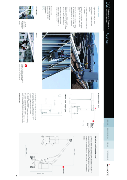 Roof Car & Mobile Davit Brochure Sheet