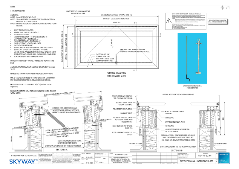 DWG Skyway Manual Hinged