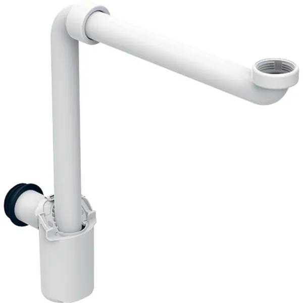 Geberit dip tube trap for washbasin, space-saving model, horizontal outlet