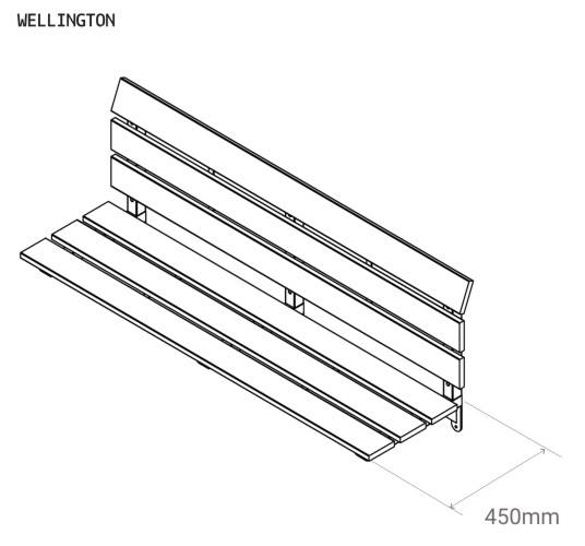 Wellington Wall Mounted Seat