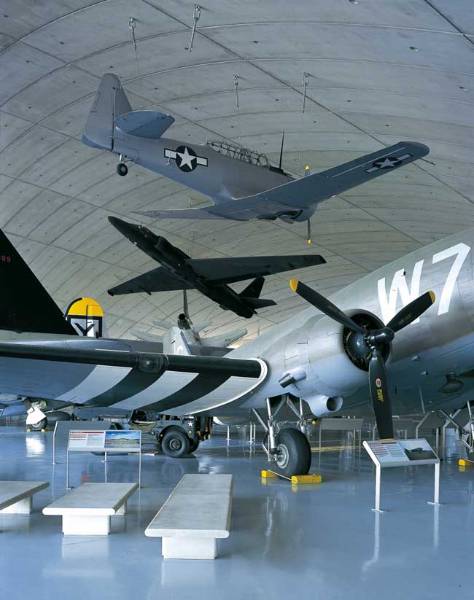 Bright UV stable floor coating installed at Duxford Air Museum to show off aviation exhibits at their very best