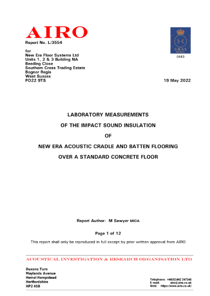 Acoustic Test Result