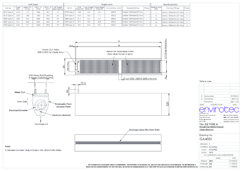 GA4031 - ES TYPE A (W+E)