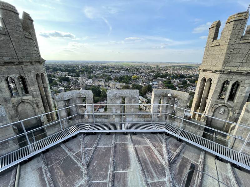 working platform and walkway system - Ely Cathedral, Cambridgeshire