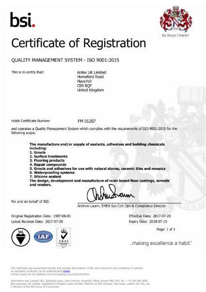 ISO 9001:2015 Certificate