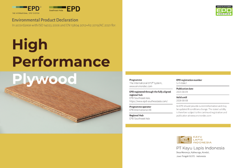 Performance Plywood® - Environmental Product Declaration