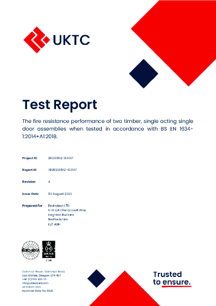 Single Door FD30 Test report TR20250512-001517A