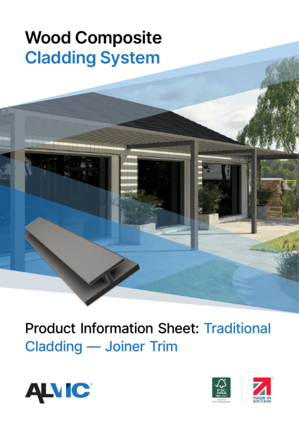 Product Information Sheet: Joiner Trims - Traditional Composite Cladding System