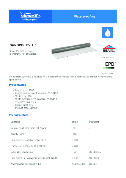Danosa - DANOPOL FV 1.5