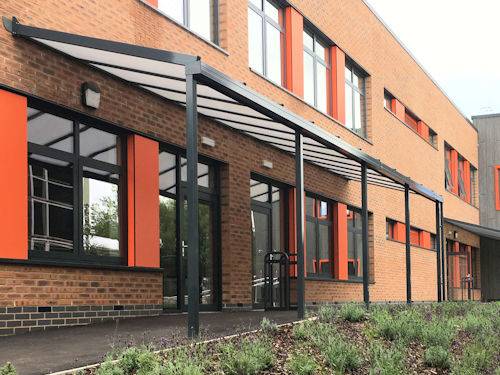 Murray Park Community School - Coniston wall mounted canopies