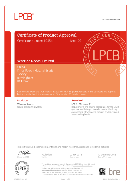 LPS 1175 Issue 7 (secure partitioning system)