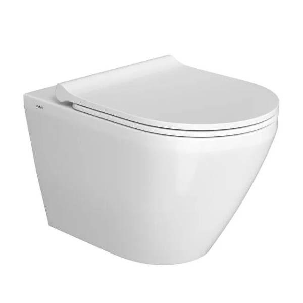 7041B003-0075- Integra Round wall-hung WC pan, RimEx - WC Toilet