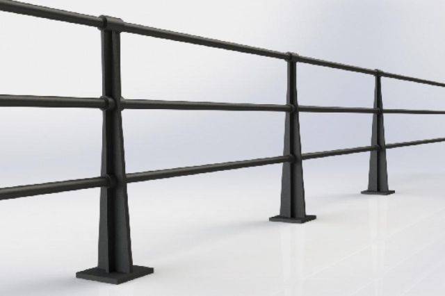 ASF Albany 3 Rail Cast Iron Post and Rail System